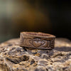 claddagh-leather-ring-dark-olive-wedding-band-rustic-and-main