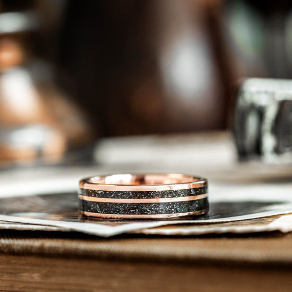 Custom black gold deals rings