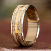 custom-18k-white-gold-ring-elk-antler-14k-yellow-gold-inlay-rustic-and-main