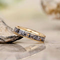 :: Show in 10k Yellow Gold | Custom - Provided Seashells, Shark Teeth, & Coastal Rocks