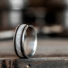  Analyzing image    custom-titanium-wedding-band-elk-antler-inlay-rustic-and-main