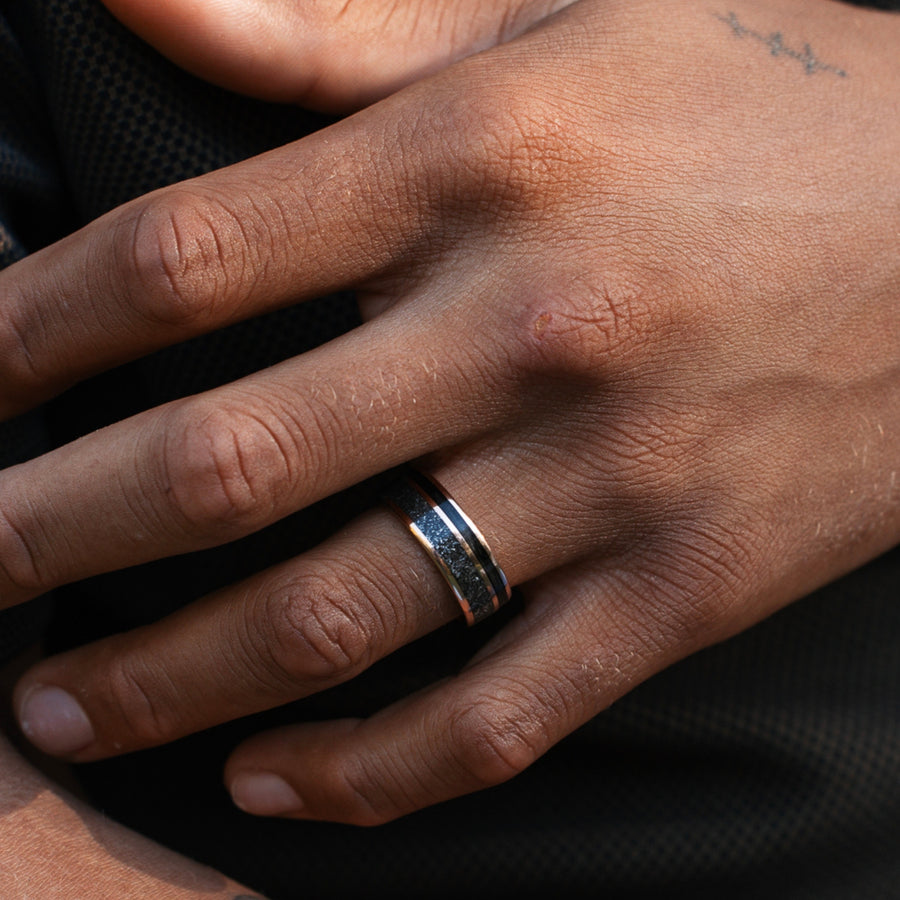 ::Shown in 8mm Wide | Rose Gold