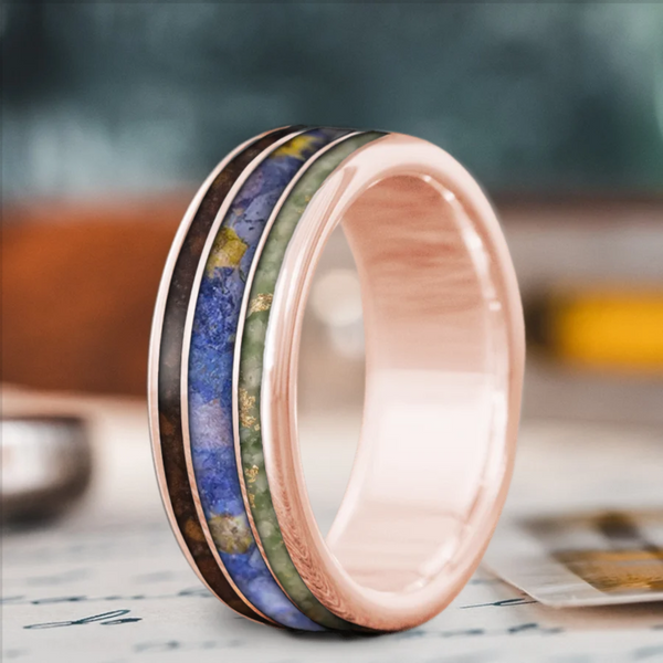 Custom Design - 3-Inlay Wide Center Ring -v5ccq7