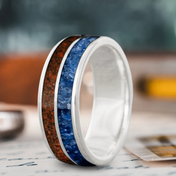 Custom Design - 2-Inlay Even Band Ring -fp1qi7