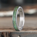 Custom Design - Womens Single Inlay Ring -0blkix