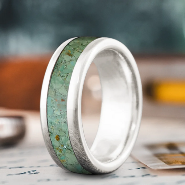 Custom Design - Single Inlay Ring -fjn3iy