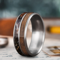 Custom Design - 2-Inlay Even Band Ring -u15oqw