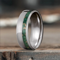 Custom Design - Single Offset Inlay Ring -o1rpxk