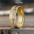 Custom Design - Single Offset Inlay Ring -4cw1pn