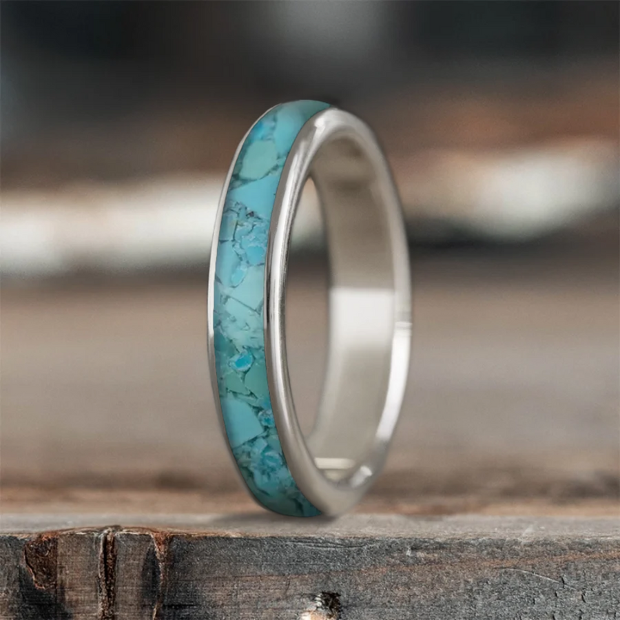 Custom Design - Womens Single Inlay Ring -d6rikd