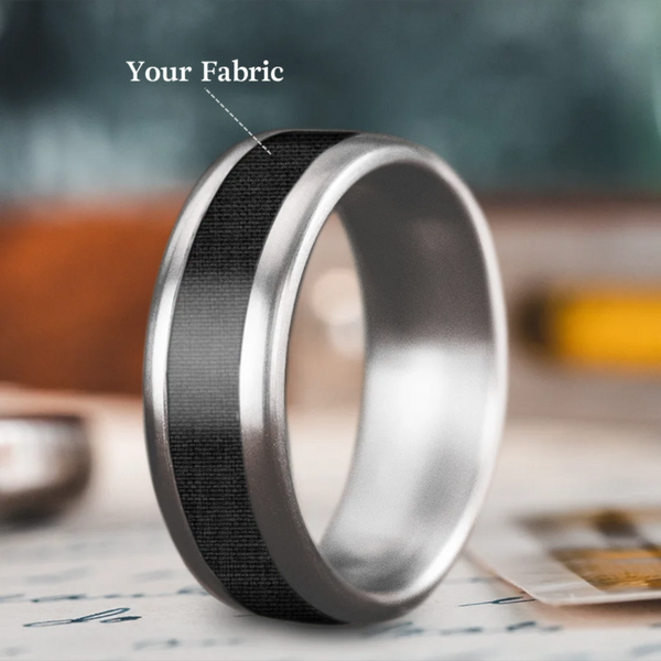 Custom Design - Single Inlay Ring -tek4mb