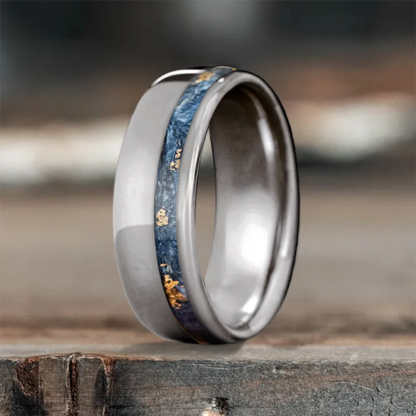 Custom Design - Single Offset Inlay Ring -iwvqd4