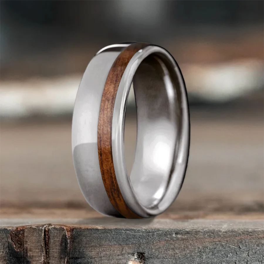Custom Design - Single Offset Inlay Ring -ysdqbu