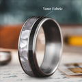 Custom Design - 2-Inlay Offset Band Ring -q0rr4n