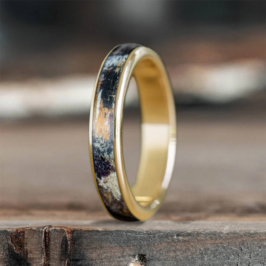 Custom Design - Womens Single Inlay Ring -4i0ty5