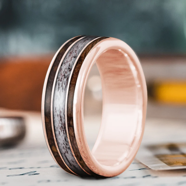 Custom Design - 3-Inlay Wide Center Ring -5h4zmk