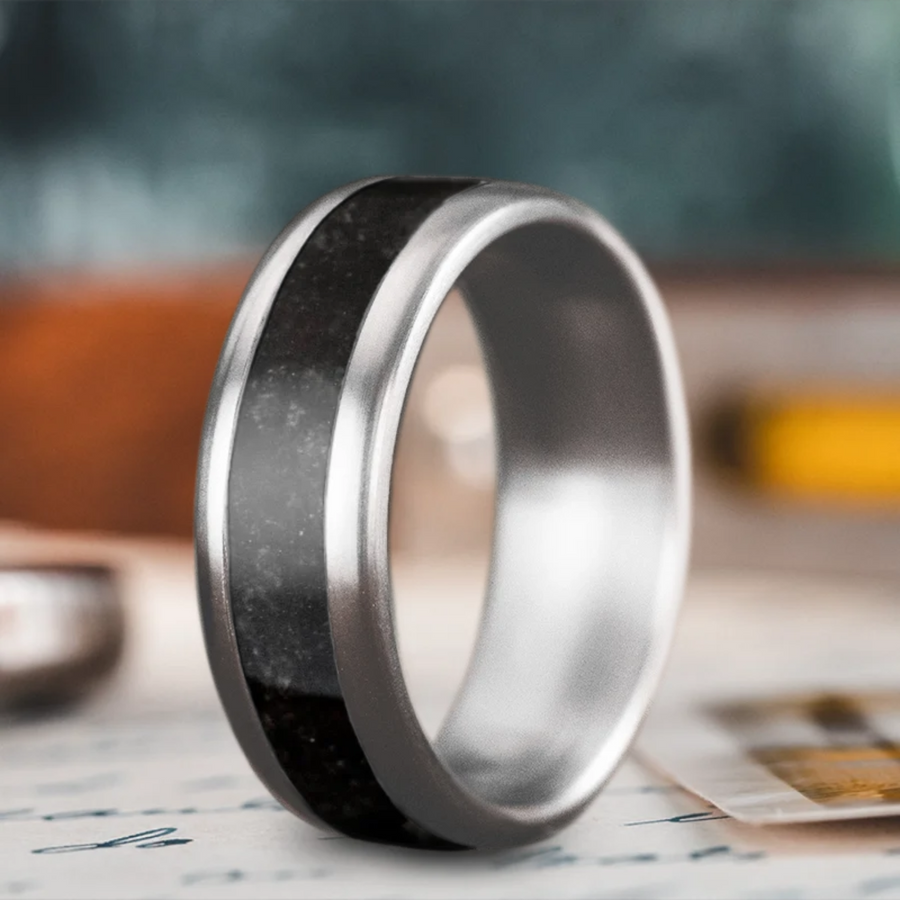 Custom Design - Single Inlay Ring -ecxb5b
