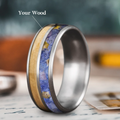 Custom Design - 2-Inlay Even Band Ring -hiywbf