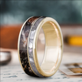 Custom Design - 2-Inlay Offset Band Ring -yxw3te