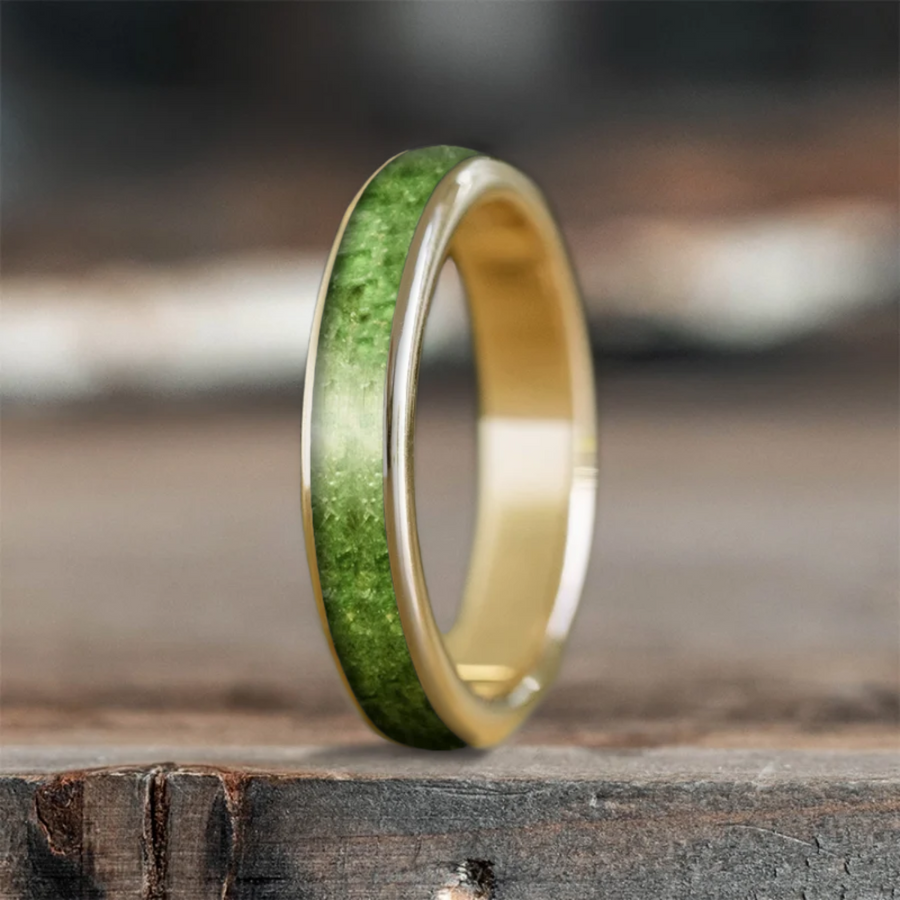Custom Design - Womens Single Inlay Ring -bcath3