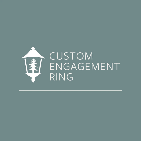 Custom Engagement Ring - $3,800.00 - Custom Lab Grown Round Engagement ring with lab grown accents