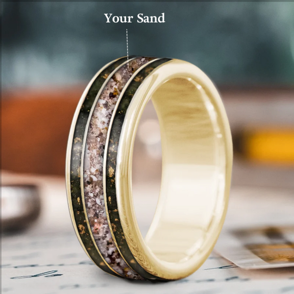 Custom Design - 3-Inlay Wide Center Ring -go9zfr