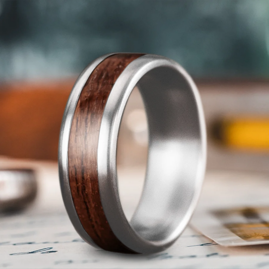 Custom Design - Single Inlay Ring -he7vkh