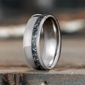 Custom Design - Single Offset Inlay Ring -t8d19n