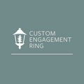 Custom Engagement Ring - $4,200.00 - 10KY The Adeline with Green Tourmaline and Black Diamond Accents