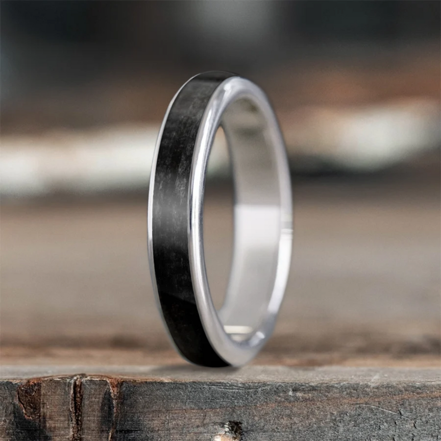 Custom Design - Womens Single Inlay Ring -xqi22x