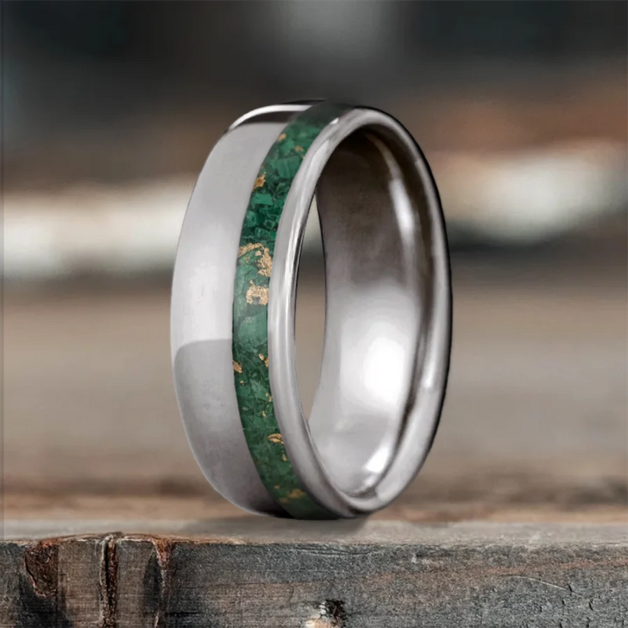 Custom Design - Single Offset Inlay Ring -h1dz8f
