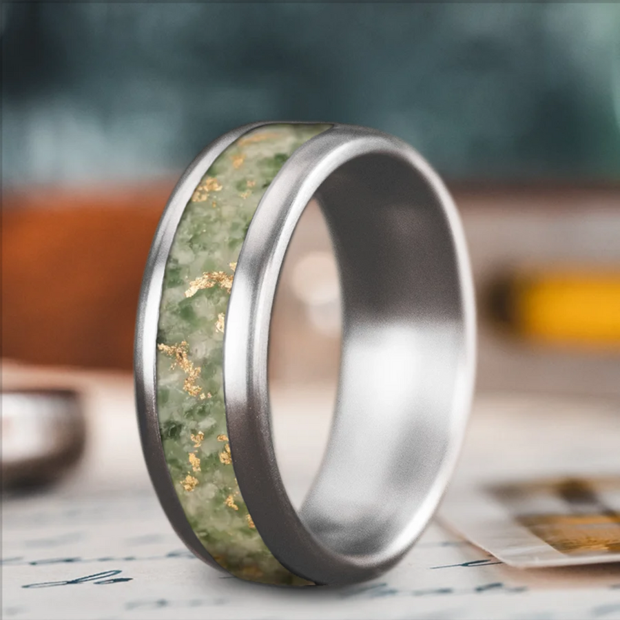 Custom Design - Single Inlay Ring -d1f3uy