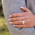 The Seraphina | Pear-Shaped & Marquise Diamond Toi et Moi, Two Stone Engagement Ring
