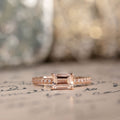 east-west-emerald-cut-peach-morganite-14k-rose-gold-engagement-ring-diamond-pave-setting-rustic-and-main