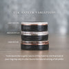 The Audrey | Women's Whiskey Barrel & Antler Titanium Ring
