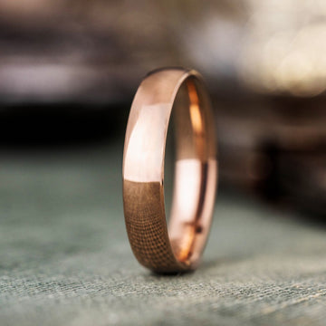 :: Shown in 4mm Wide | Rose Gold 