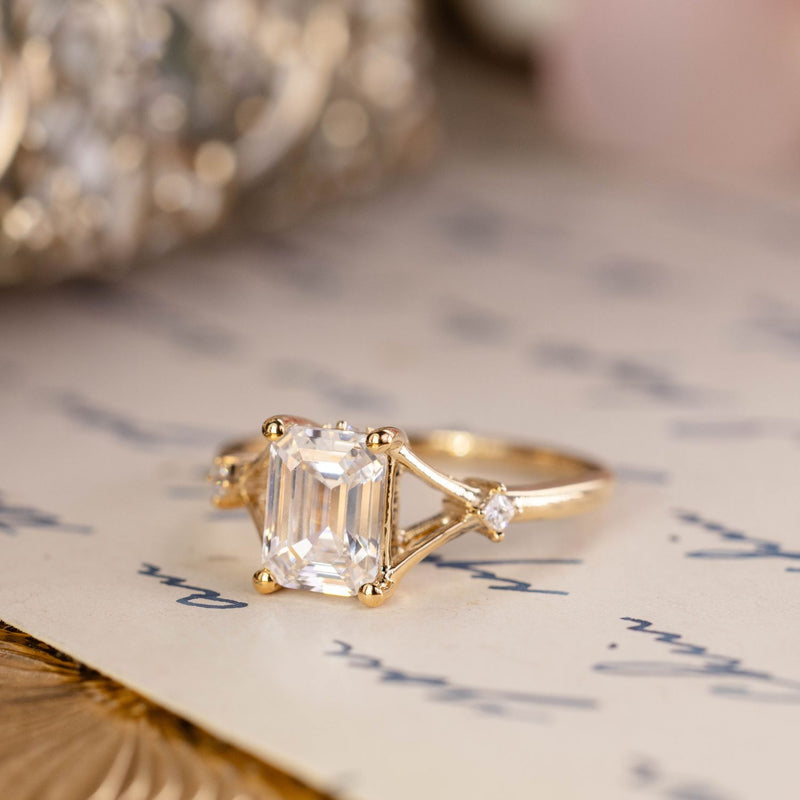 emerald-cut-diamond-engagement-ring-split-shank-diamond-accents-the-celeste-rustic-and-main