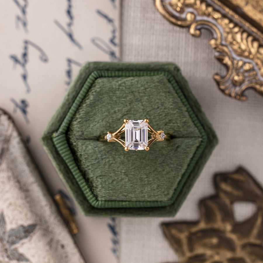emerald-cut-diamond-engagement-ring-split-shank-diamond-accents-the-celeste-rustic-and-main