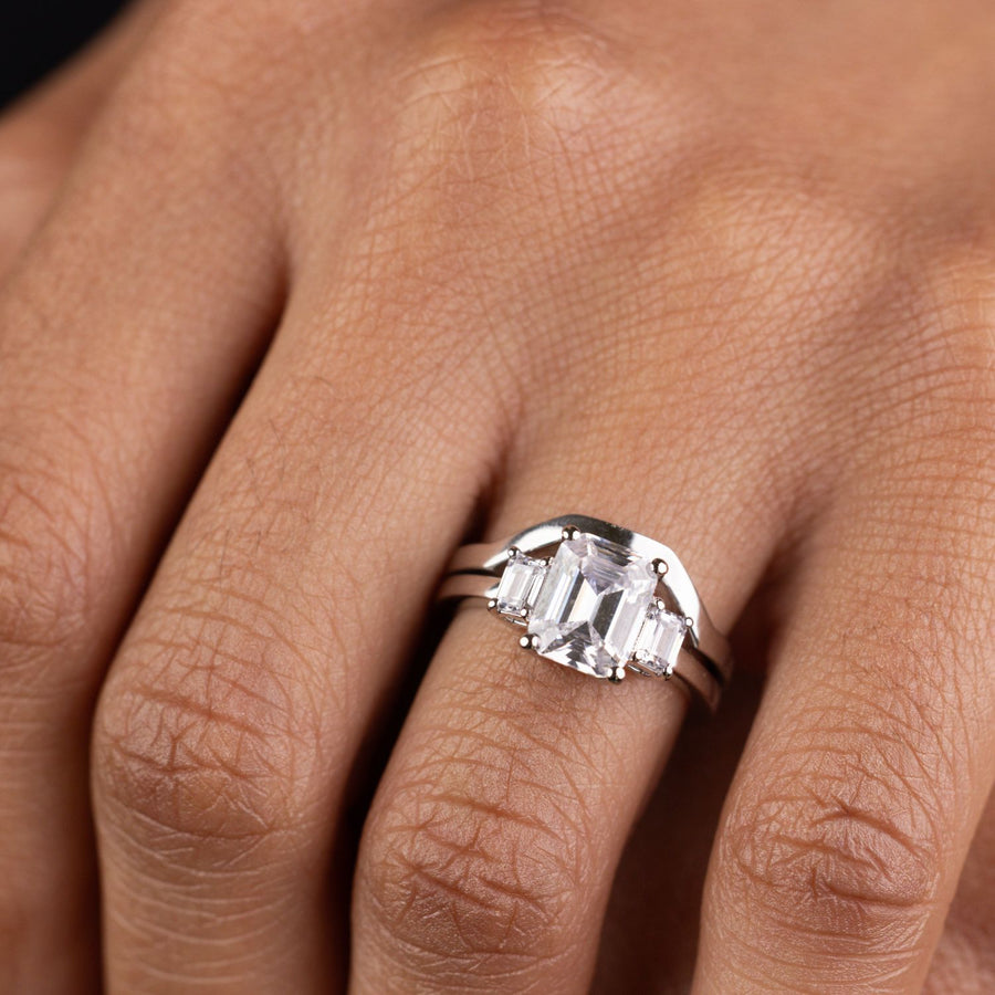 emerald-cut-diamond-three-stone-engagement-ring-emerald-cut-diamond-side-stones-the-marlowe-rustic-and-main