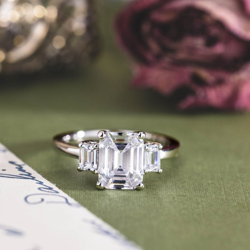 emerald-cut-diamond-three-stone-engagement-ring-emerald-cut-diamond-side-stones-the-marlowe-rustic-and-main