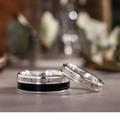 ::Shown in Silver | 8mm & 4mm Wide | Medium Antler