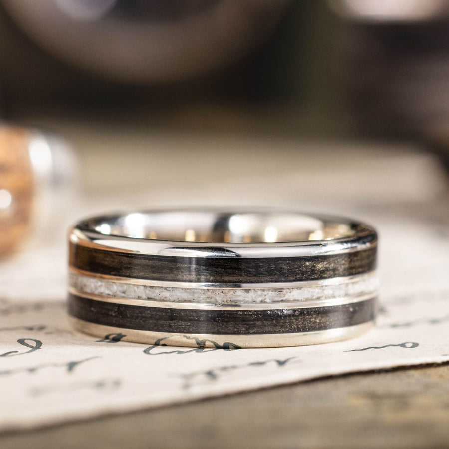 frontiersman-mens-gold-wedding-band-whiskey-barrel-elk-antler-inlays