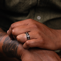 ::Shown in White Gold | 8mm Wide | Medium Antler

