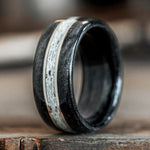 frontiersman-whiskey-barrel-antler-ring-14k-white-gold-dual-inlays-rustic-and-main-wedding-bands