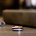 ::shown in 7mm 14k rose gold | Light Antler