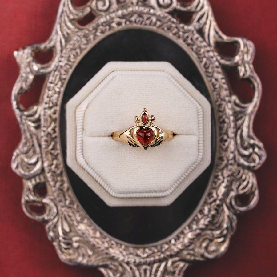 garnet-gold-claddagh-engagement-ring-the-maeve-rustic-and-main
