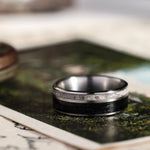 The Gent's Weekend | Men's Elk Antler, Whiskey Barrel & Titanium Wedding Band