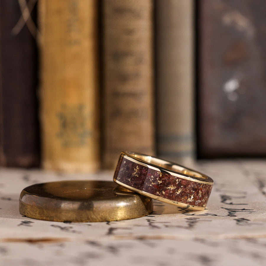 ::Shown in 8mm Wide | Yellow Gold.