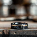 hammered-black-titanium-ring-14k-yellow-gold-inlay-apollo-noir-rustic-and-main-wedding-bands