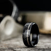 hammered-black-titanium-ring-gold-inlay-apollo-noir-rustic-and-main-wedding-band